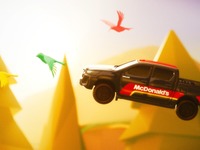 マクドナルドの世界をハイラックスが駆け巡る、トヨタがコラボムービー公開 画像