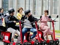 九州大学エリア周辺で電動3輪バイクシェアリングサービスを実証 画像