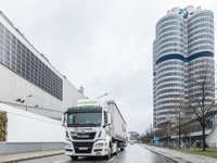 BMW、水素化植物油燃料を部品輸送に…CO2を90％削減可能 画像