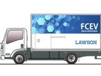 コンビニに燃料電池トラックで商品補充、ローソンが配送センターに配備 画像