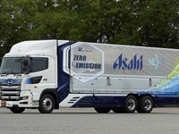 日本初、FC大型トラック走行実証を開始…物流4社が実用性を検証 画像