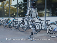 テスラのヒト型ロボットが集団で歩く、簡単な作業もこなす---動画公開 画像