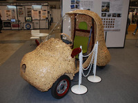 【アフターマーケットEXPO 09】京都大学、竹でできた電気自動車を展示 画像