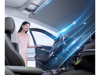 1秒でセット完了、ロールスクリーンタイプの自動車用サンシェード登場 画像