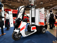 トーハツの3輪EV消防バイク『颯』…東京国際消防防災展2023 画像