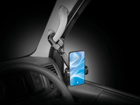 アシストグリップに取付、カーメイトが商用車向けスマートフォンホルダー発売 画像