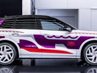 アウディ『Q6 e-tron』、プロトタイプに新しいカモフラージュ、その狙いとは 画像