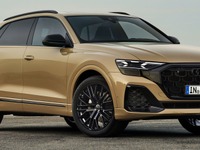 新シングルフレームグリル採用、アウディ Q8  改良新型が表情変化 画像