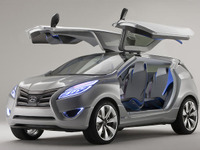 【ニューヨークモーターショー09】ヒュンダイからガルウイングのハイブリッドSUV 画像