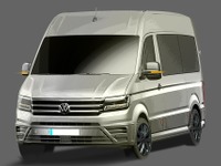 『ID.Buzz』のデジタルコックピット採用へ、VWの主力商用車に改良新型…スケッチ公開 画像