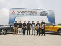 三菱の新型SUV『エクスフォース』、新しいダイナミックシールドを採用…インドネシアで納車開始へ 画像
