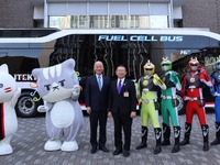 ジェイテクトが燃料電池バスを導入---岡崎市の花園工場で 画像