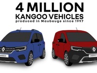 ルノー カングー、仏モブージュ生産の400万台目をフランス郵便事業者に贈呈 画像