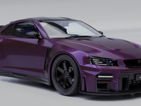 おっ、日産『GT-R』がR34 GT-R に変身？ カーボンボディで…世界限定36台 画像