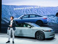 ソニー・ホンダの最初のEVが表情変化、量産化に向けてアップデート…CES 2024 画像