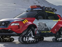 4輪をクローラー化、日産『エクストレイル』が山岳救助車両に…「e-4ORCE」搭載 画像