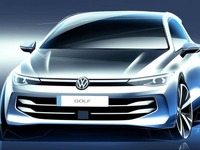 VW『ゴルフ』改良新型、スケッチ公開…実車は1月末発表へ 画像
