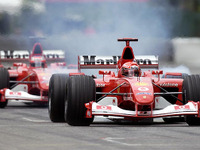 【F1ベルギーGP決勝】TV中継に映らなかった王者シューマッハ 画像