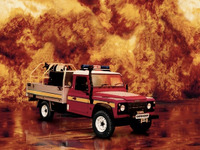 【働くクルマ】強そう…ランドローバー『ディフェンダー』ベースの消防車 画像