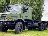 メルセデスベンツの6輪軍用トラックにセルフシールドタンク＆保護キャブ仕様…フランス防衛・安全保障展示会に出展へ 画像