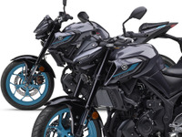 グレー＆シアンで「MTシリーズ」の世界観を表現、ヤマハ『MT-03』『MT-25』2025年モデル発売　 画像