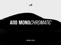 アルピーヌ『A110』ベース、モノクロームなアートカー発表へ…11月22日 画像
