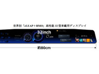 世界初のHMO採用、ジャパンディスプレイ、32型車載eLEAPディスプレイ開発 画像