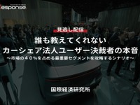【セミナー見逃し配信】※プレミアム会員限定「誰も教えてくれないカーシェア法人ユーザー決裁者の本音」市場の４０％を占める最重要セグメントを攻略するシナリオ 画像
