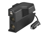 『N-BOX』のデッドスペースを有効活用、カーメイトからフットライト付き増設電源ソケット発売 画像