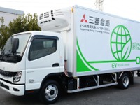 医薬品物流のCO2排出ゼロへ…三菱商事ら3社、EVトラック『eキャンター』導入へ 画像