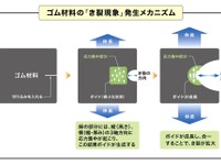 住友ゴム、タイヤの耐久性向上へ画期的発見…ゴム破壊メカニズムを解明 画像