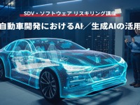【SDV・ソフトウェア リスキリング講座】自動車開発におけるAI／生成AIの活用 画像