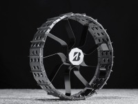 ブリヂストン、月面探査車用タイヤの軽量化モデルを米国で展示 画像