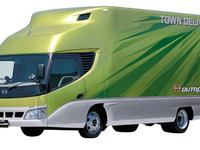 【東京ショー2002出品車】日野、小型ハイブリッドトラック市販…ガス規制を前倒し 画像