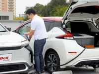 日産『リーフ』をそのまま急速充電ステーションに変える、ベルエナジーが「MESTA pro」開発 画像