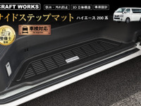 簡単設置で純正のようなフィット感！ 200系『ハイエース』専用サイドステップマットが発売 画像