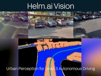 自動運転AI企業「Helm.ai」、量産車向け都市型認識システム発表 画像