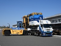 日本通運やJR貨物、自動運転トラックと貨物鉄道を組み合わせた日本初の輸送モデルを実証 画像
