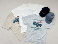 ジープと「アングリッド」がコラボ、限定プリントTシャツとロゴキャップ発売 画像