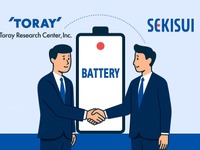二次電池の評価試験で連携、東レリサーチセンターと積水化学が覚書締結 画像
