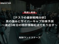 【セミナー見逃し配信】※プレミアム・法人会員限定『テスラの最新戦略分析』真の強みとサイバーキャブ将来予測～直近3年分の特許情報起点で炙り出す～ 画像