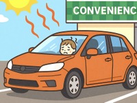その「ちょっとだけ」が命取り、車内熱中症に注意 画像