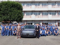 ヒョンデ、EV『コナ』を群馬自動車大学校に寄贈…次世代整備士育成を支援 画像