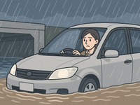 豪雨時のアンダーパス通行は危険　水圧・電装故障・車両浮上で脱出困難に 画像