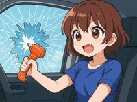 逃げろ!! そのとき使う「緊急脱出用ハンマー」とは？ どう使う？ 画像