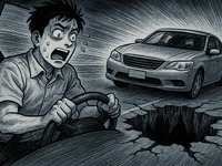 目の前に穴！ 国交省が警告　陥没時の安全行動とは 画像