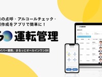 業務用車両の点呼・アルコールチェック支援、「GO運転管理」開始…スマホアプリで簡単に 画像