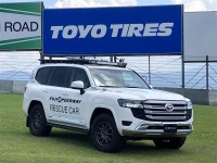 富士スピードウェイの「レスキューランクル」に、トーヨータイヤ「OPEN COUNTRY R/T TRAIL」を装着！ 画像
