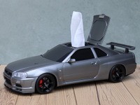 R34スカイラインGT-R型ウェットティッシュケース、新色ガンメタリックシルバー発売 画像