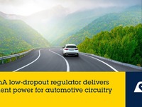 STマイクロ、車載用LDOレギュレータ発表…静止電流3.5μAの高効率 画像